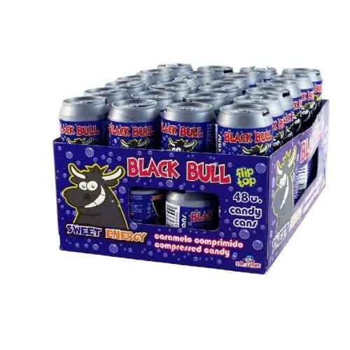 Black Bull Botellas con Caramelos Comprimidos - Marca Top Candy 48 Unidades - 1