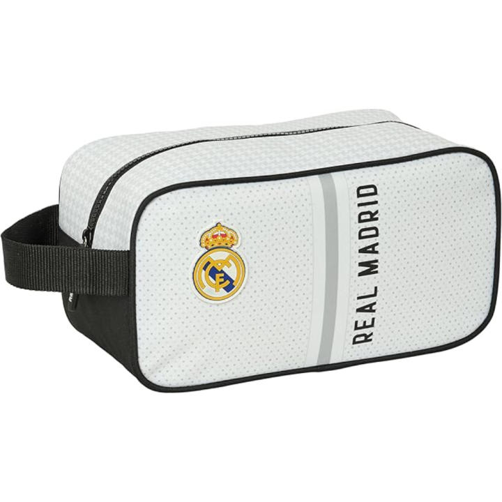 Trousse Chaussures Real Madrid 1ª 20/21 - Sac Bandoulière Officiel Avec Poche Extérieure, Format Compact