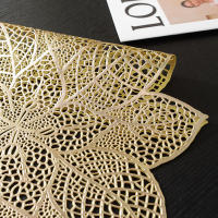 Mantel Individual De PVC Dorado Zijinhua Con Diseño De Encaje Y Almohadilla De Comedor Lujo Ligero Resistente a Altas Temperaturas - details 3