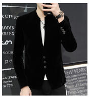 Camisa De Cuello Yuan Slim Fit En Veludo Estilo Coreano Moda Casual Para Hombres Abrigo Boutique Canario Nueva Version - details 9