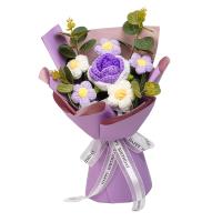 Bouquet De Flores Tejidas Decoración Para El Hogar Para Día Del Maestro Cumpleaños Aniversario Agradecimiento Día De La Madre Regalo Para Mujer - details 7