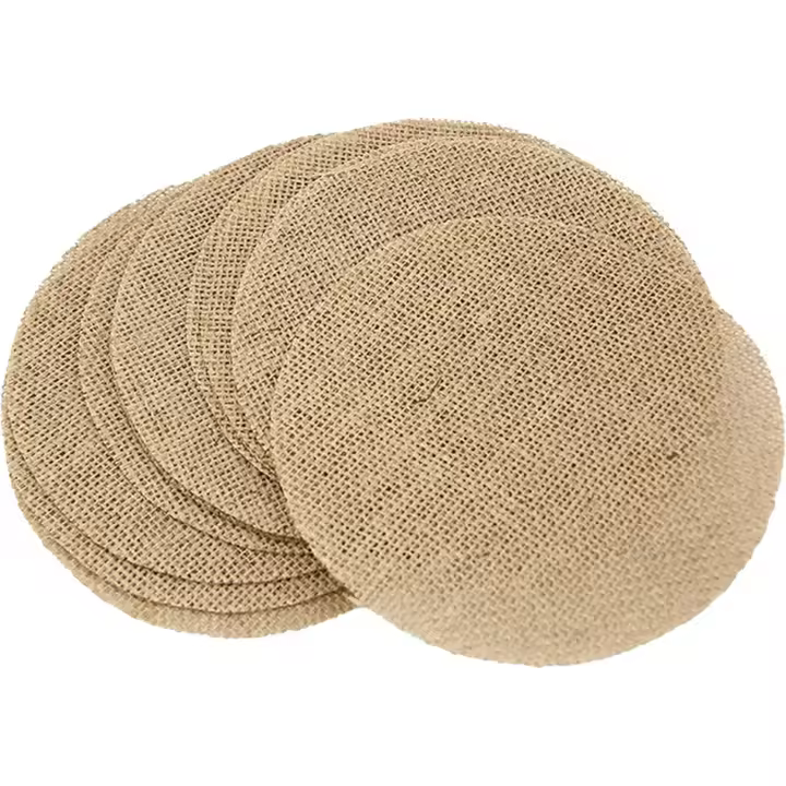 Manteles individuales de yute natural, paquete de 10 - 1