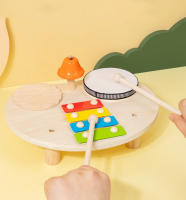 Juego De Música Para Bebés Y Niños Tabla De Música Multifuncional De Madera Set De Batería Educativo Juguete Musical Para Niños Regalo Para Bebé - details 33