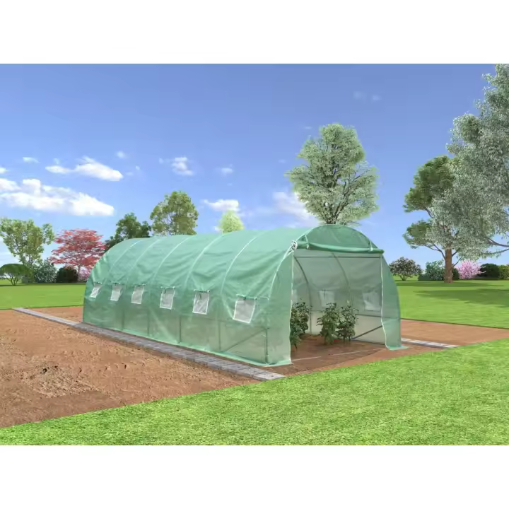 Vente-unique - Invernadero túnel IPOMEA - Alto 200 cm - 24m² - 1