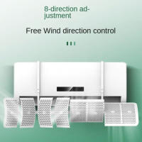 Deflector De Viento Para Aire Acondicionado Universal Retráctil 90x27cm Dispositivo De Parabrisas Anti Directo Instalación Fácil Para Hogar Y Dormitorio - details 0
