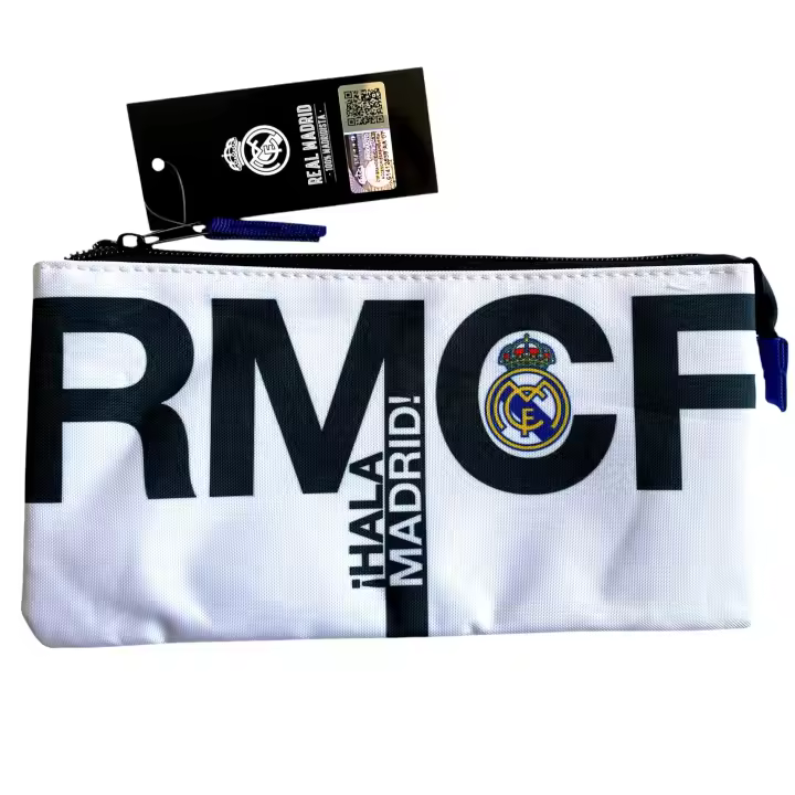 Novedad!! Real Madrid C.F. Portatodo simple, Producto Oficial, Blanco Hala Madrid!!, Colegio, niños, infantil, escolar, Original - 1