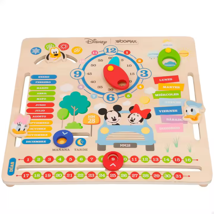 WOOMAX Disney Calendario de madera 30x30x3,5cm - 1