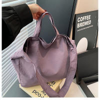 Bolso De Hombro Para Mujer De Lona Gran Capacidad Estilo Literario Ligero Y Sencillo Bolso Cruzado Con Manija De Viaje - details 24