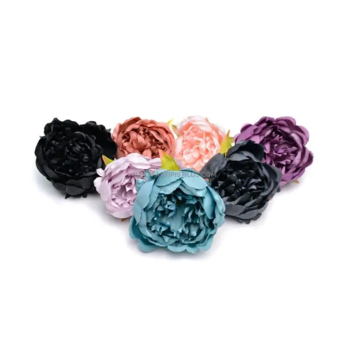 Peonia de Tela Raíz Realista 9cm - Decoración Floral - 1