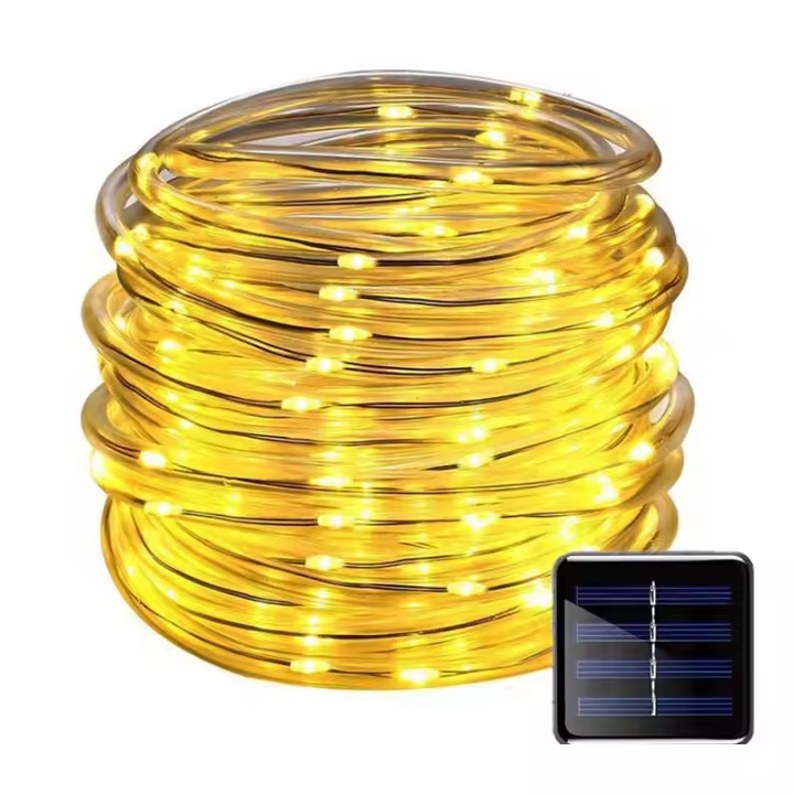 Cadena De Luces LED Solar Para Jardín Decoración Navideña Exterior Guirnalda Fairy Strip 22M/12M/7M Incluye Bombillas Fuente De Energía Solar Protección IP65 - 1