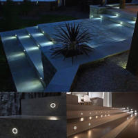 Lámpara De Pared LED Recubierta Para Exterior IP67 12V 24V Impermeable Para Jardín Patio Pared Escaleras Y Piso Luz De Escenario - details 0