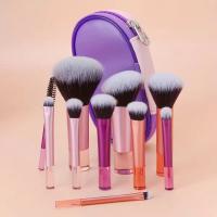 Set De 10 Pinceles De Maquillaje Miniatura Para Polvo Sombra Base Y Rubor Blender Conceler Herramientas De Belleza - details 0