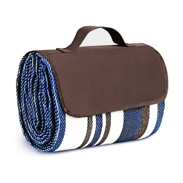 Mantel De Picnic Extra Grande Impermeable Y Antisandía Plegable Con Bolso De Mano Para Exterior Playa Camping Primavera Verano - 1