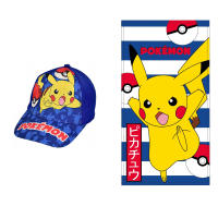 pokemon pikachu pack gorra de nino+pokemon pikachu toalla microfibra para play 70*140cm - details 0