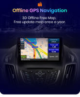 AWESAFE inalámbrico CarPlay Android Auto Radio para Ford Escape Kuga 2 2013 2014 2015 2016 coche reproductor multimedia GPS 2 din autoradio volante controles RDS Bluetooth - details 11