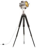 vidaXL Lámpara de suelo con trípode madera maciza de mango 165 cm - details 0