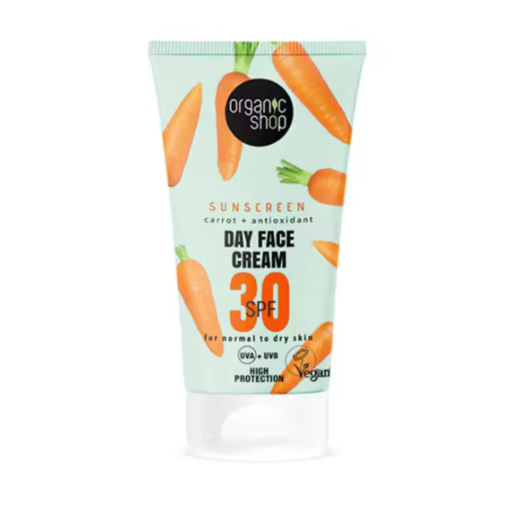 Organic Shop Crema Facial Orgánica Zanahoria SPF30 50ml - 1