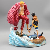 Figura De Acción One Piece Donquixote Doflamingo Vs Luffy 21cm PVC GK Estatua Modelo De Colección Decoración Para Escritorio Juguetes - details 2