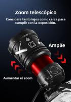 Linterna Frontal Potente 10000000LM Con 3 Modos Luz LED Para Camping Pesca Caza Impermeable Con Luz De Advertencia - details 8