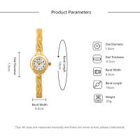 Reloj De Pulsera De Lujo Para Mujer Montre Femme Reloj Para Mujeres Pequeño Elegante De Marca Oro Relojes De Cuarzo Para Chicas - details 19
