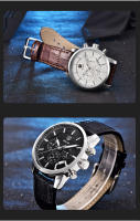 Reloj Deportivo De Moda BENYAR 2024 Para Hombres Multifuncional Impermeable Con Cuero Premium Calendario Y Luz Nocturna - details 8