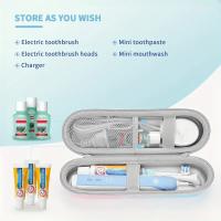Caja De Viaje Eléctrica Para Cepillo De Dientes EVA Protectora Antigolpes Organizador Para Cabezas Cargador Y Accesorios - details 3