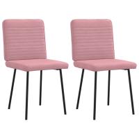 vidaXL Sillas de comedor 2 unidades terciopelo en color Amarillo/Rosa/Verde oscuro y más | cómodas modernas ergonómicas para comedor cocina salón hogar - details 1