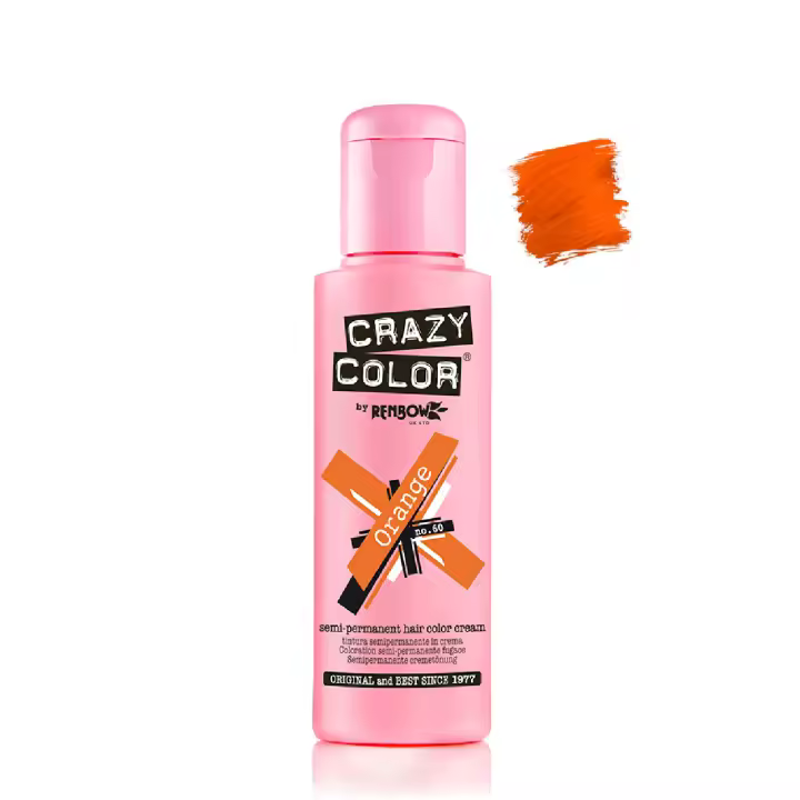 Tinte Semi Permanente sin Amoniaco 100ml: 60 Orange - Crazy Color - 1