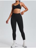 Nuevas Leggings De Yoga Para Mujer De Color Sólido Con Cintura Elástica Tallas Pequeñas Sin Costuras Levantadoras Y Adelgazantes De Piernas Fitness De Longitud Del Tobillo - details 1