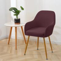 Cubierta De Silla Elástica Repelente De Agua Para Oficina Hotel Comedor Cubierta De Asiento Con Brazos Altos Tela De Poliéster/Celulosa Europea - details 18