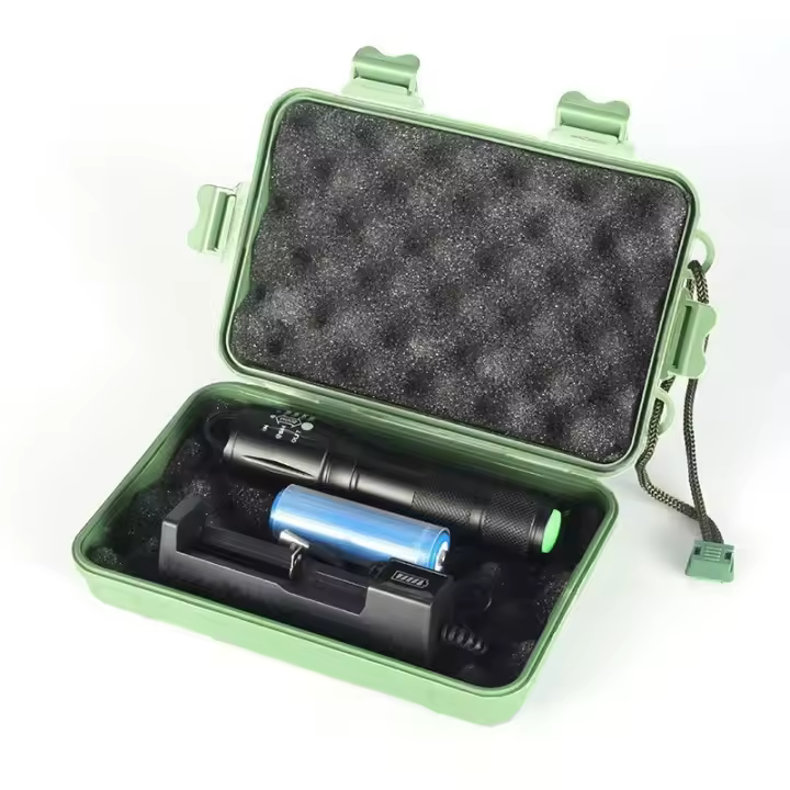 Linterna de luz fuerte batería de larga duración recargable súper brillante Enfoque de zoom de largo alcance multifuncional hogar al aire libre aleación de aluminio impermeable - 1