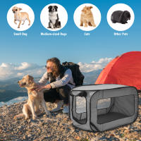 Casa Portátil Para Perros Plegable Pop up Crating De Viaje Para Pequeños Perros Canopy De Acampar Cages Para Mascotas Interiores Y Exteriores - details 6