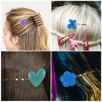 Molde De Silicona Para Pegatinas De Cabello Con Clip Epoxy Resina DIY Flores Nudo De Cinta Múltiples Uso Para Joyería Y Artesanías - details 7