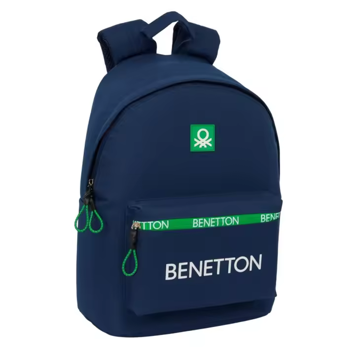 Mochila Para Portatil 14,1" Benetton "Green" 31X41X16Cm (Safta 642513819) - 1