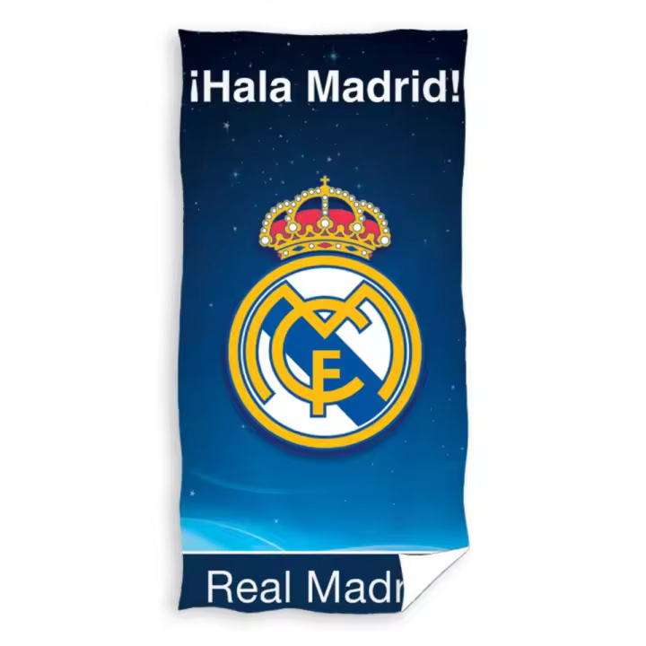 Toalla Playa Real Madrid CF  Licencia Oficial, 100% Poliéster , 70 x 140 cm - 1