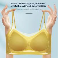 Sujetador Invisible Para Mujer De Verano 2023 Sujetador De Algodón De Seda Ultrafino Sin Costuras Con Almohadillas Push up Transpirable Para Yoga Y Deporte - details 11