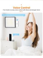 Sensor de temperatura y humedad inteligente con wifi, termómetro e higrómetro inteligente para alertas, no requiere concentrador - details 2