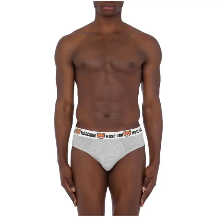 MOSCHINO - Pack 2 Slips Teddy Bear Color Gris - 1