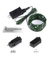 Luces De Navidad LED Super Brillantes 24V Cadena De Luces Verde Alambre Impermeable 10M-100M Para Jardín Decoración De Exterior Guirnalda De Tofú - details 2