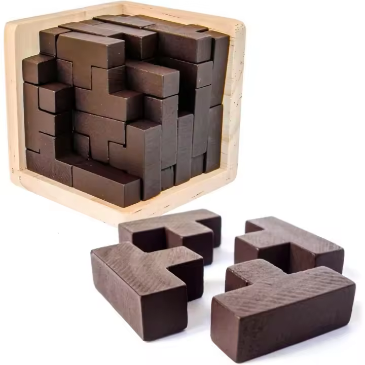 Original rompecabezas de Madera 3D: atractiva Caja de rompecabezas 3D para niños de 8 a 12 años y Adultos, Delicia de juegos - 1