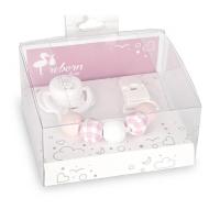 Arias Set Chupete con Cadena Piezas de Madera y Pinza Blanca para muñecos Arias 6400 - details 1