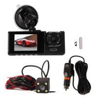 Cargador De Coche USB Multi Puerto With Gradadora De Conducción HD 1080p With 3 Lentes, Cámara Integrada Para Interior Y Exterior Del Coche, Grabación En Bucle Para Monitorización Del Coche - details 2