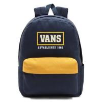 Mochila Vans Old Skool III azul marino con detalles amarillos 22L - Parte posterior acolchada - Apartado interior acolchado para portatil - Bolsillo exterior con cremallera - Asa para mano - Correas acolchadas regulables - details 0