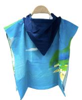 Poncho Toalla Infantil Verano para niños 50x 50 cm poncho con dibujos animados para verano piscina playa - details 5
