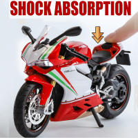 Moto De Carreras 1/12 Modelo De Coche Juguete De Aleación Con Absorción De Choques Ruedas Delanteras Giratorias Luz Y Sonido Para Niños - details 9