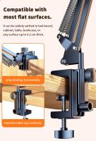 Soporte Para Tableta Con Brazo Metálico De 90cm Giratorio 360° Para Cama Compatible Con iPad Y Teléfonos De 4.5~11 Pulgadas - details 12