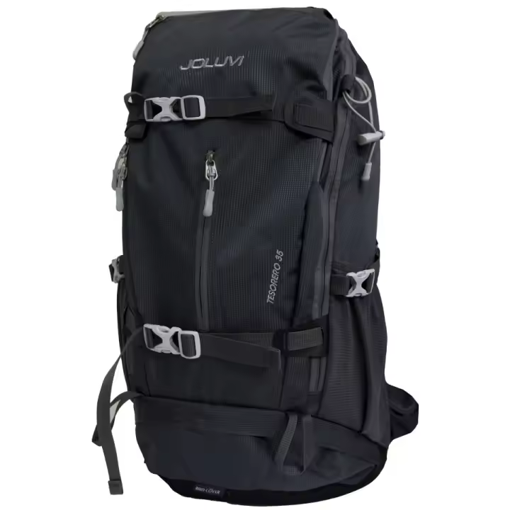 Mochila Joluvi Tesorero 38 Negro - Amplio Espacio - 1