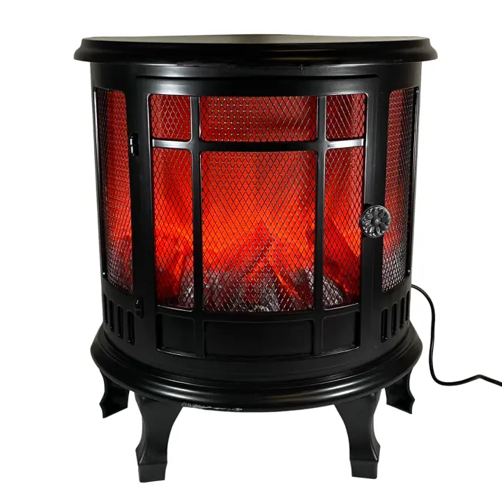 Chimenea artificial con luz led para decoración hogar interior Navidad - 1