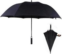 J.S ONDO  Paraguas Bastón Plegable, 70cm Cerrado Hombre Mujer, Paraguas Automático, Varillas Resistente Al Viento Negro Puntos - details 0