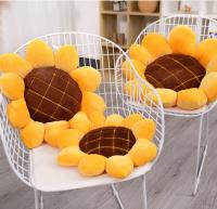Cojín De Almohada Lindo En Forma De Girasol De Dibujos Animados Suave Almohadilla De Cojín Para Coche Y Escuela Regalo De Cumpleaños Textil Doméstico - details 1